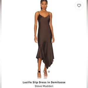 Lucille Slip Dress in Demitasse